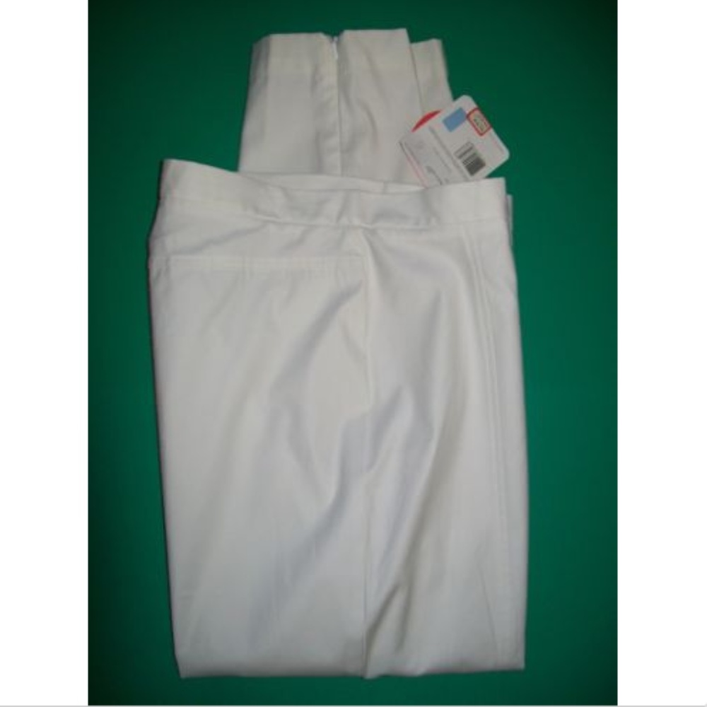 NWT sz 6 White Liz Claiborne Pants Tabitha Ankle